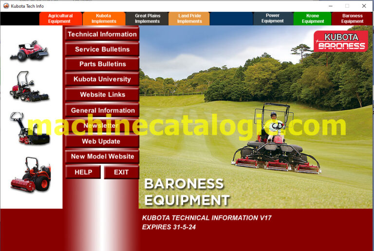 Kubota technical information 2023