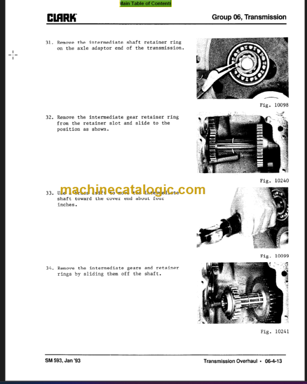 CLARK GPX DPX 30 35 40 50 55 SERVICE MANUAL