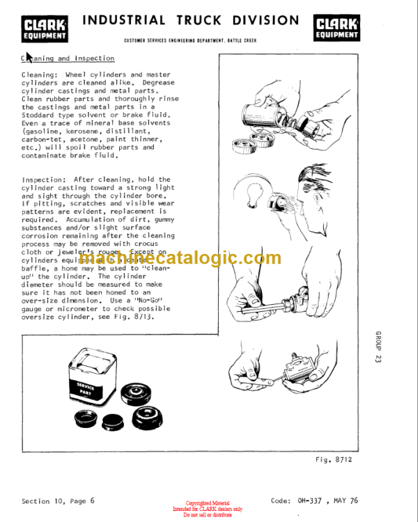 CLARK TW 20 40 OVERHAUL MANUAL