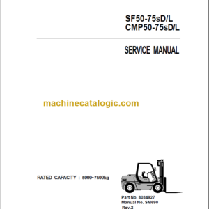 CLARK SF50 CMP50 75sD L SERVICE MANUAL