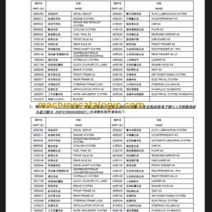 LIUGONG CLG856 III PARTS CATALOG