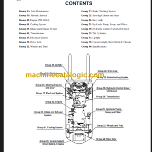 CLARK S20 25 30 35 L G SERVICE MANUAL