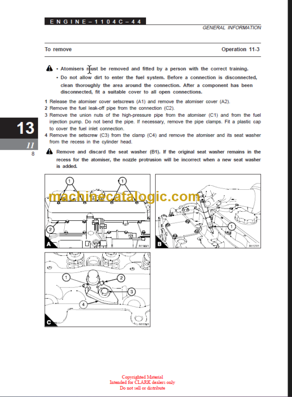 CLARK SF50 CMP50 75sD L SERVICE MANUAL