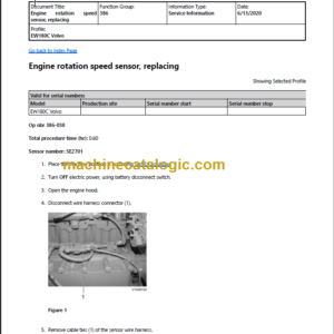 Volvo EW180C Service Manual PDF