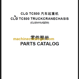 CLG TC500 CRANE CHASSIS PARTS