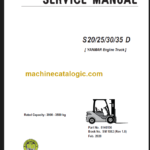 CLARK S20 25 30 35D SERVICE MANUAL 2020
