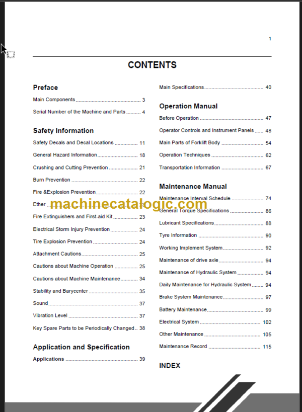 CLG906C OPERATION MANUAL CN