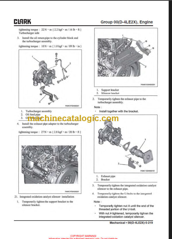 CLARK GTS20 25 30 33D SERVICE MANUAL