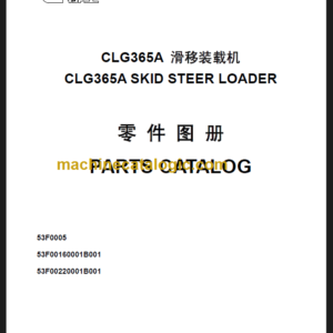 CLG365 A PARTS CATALOG