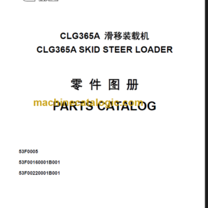 CLG 365 A PARTS CATALOG