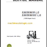 CLARK S20 25 30 35L G S20 25 30 32 L G SERVICE MANUAL