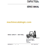 CLARK SF50 75S D L CMP 50-75SD L SERVICE MANUAL