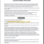 CLG 611 H OPERATION MANUAL