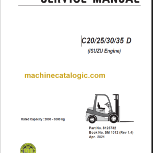 CLARK C20 25 30 35D SERVICE MANUAL