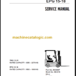 CLARK TMG 12-25 TMG13-20X EPG15-18 SERVICE MANUAL