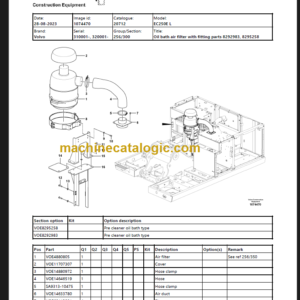 Volvo EC250EL Parts Manual PDF