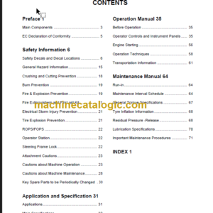 LIUGONG CLG 611 H OPERATION MANUAL