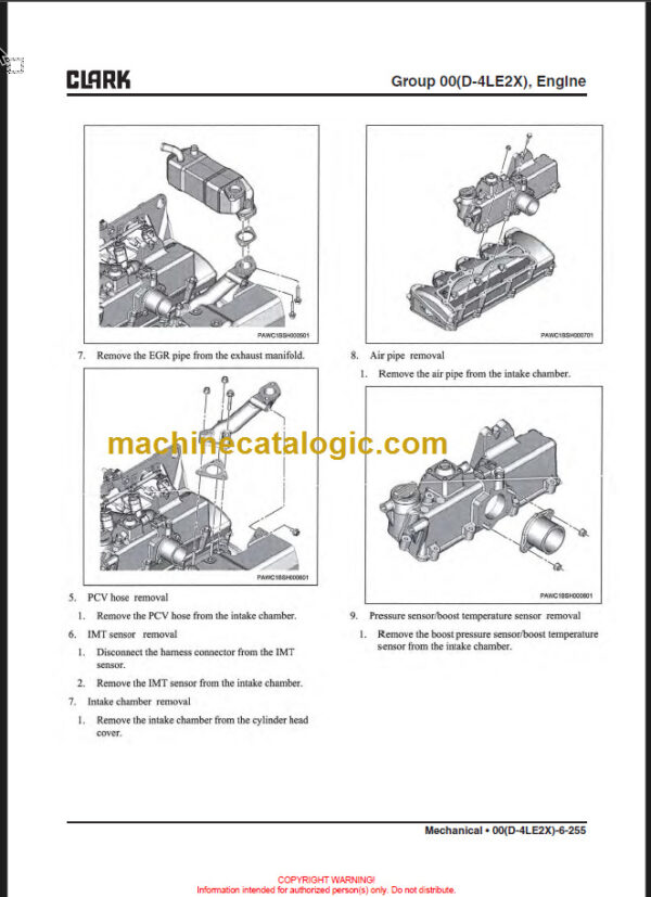 CLARK C20 25 30 35D SERVICE MANUAL