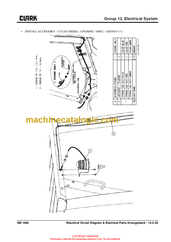 CLARK C15 18 20 D L SERVICE MANUAL