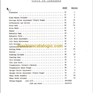 CLARK IT50 60 70 80D (OH-390) Overhaul Manual