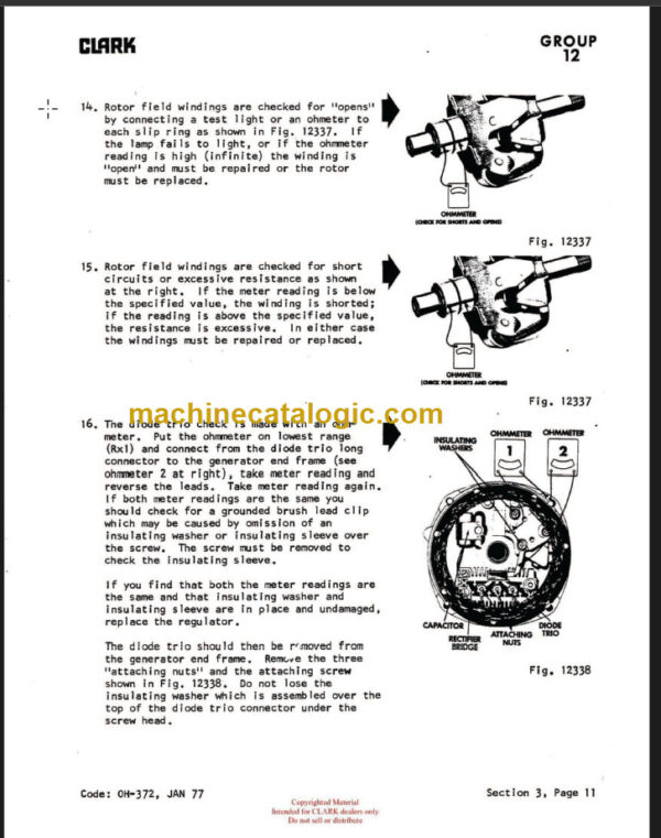 CLARK IT50 60 70 80D (OH-390) Overhaul Manual