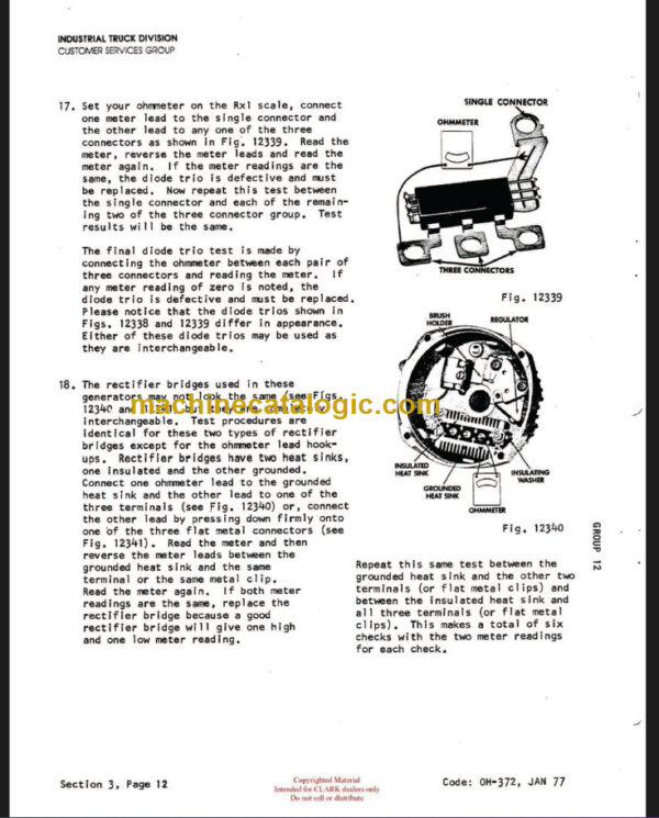 CLARK IT50 60 70 80D (OH-390) Overhaul Manual