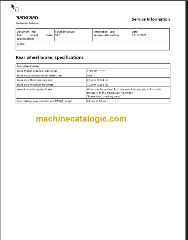 VOLVO L220D WHEEL LOADER SERVICE REPAIR MANUAL