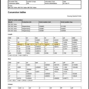 VOLVO MC135C SKID STEER SERVICE REPAIR MANUAL