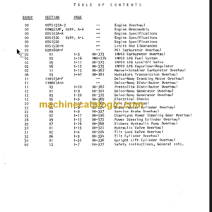 CLARK C300-356 OVERHAUL MANUAL