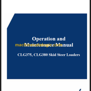 GLG 375 380 OPERATION MANUAL