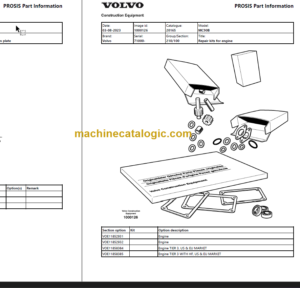 Volvo Mc90B Skid Steer Loader Parts Manual