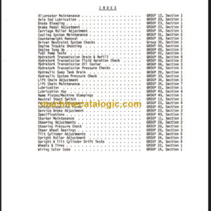 CLARK PMA-452 C500 Y60-100 PLANNED MAINTENANCE