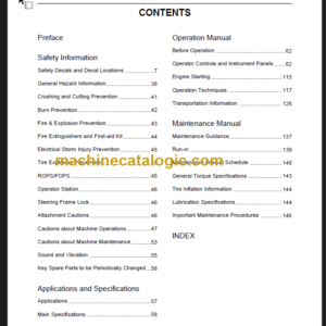 LIUGONG CLG888 III OPERATION MANUAL