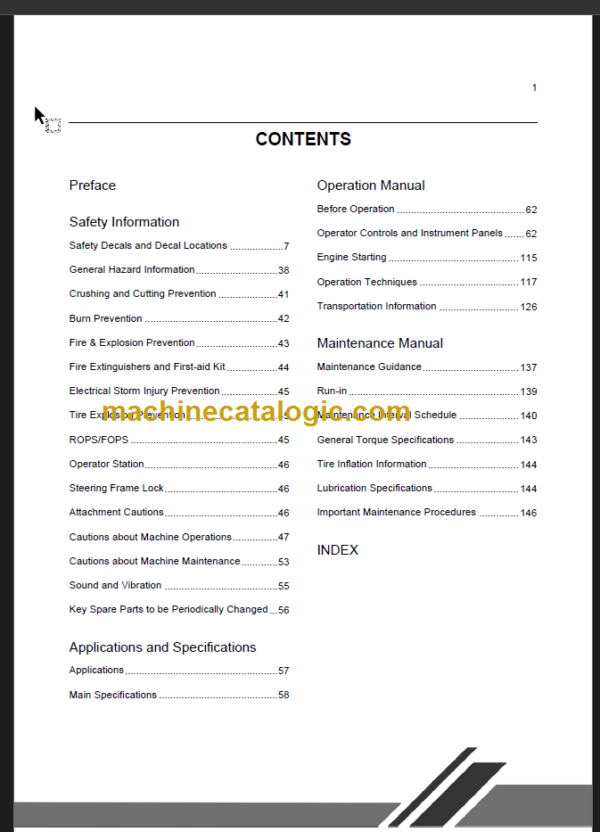 CLG888 III OPERATION MANUAL