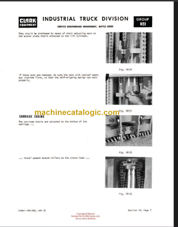 CLARK PMA-452 C500 Y60-100 PLANNED MAINTENANCE