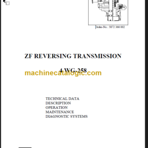 4WG258 Transmission Operation Manual