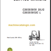 CLARK C20 25 30 35D L G C32L SERVICE MANUAL