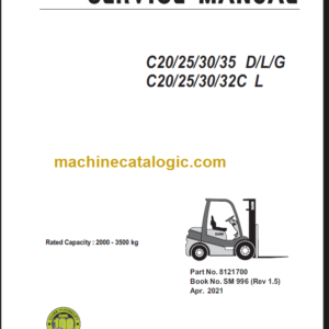 CLARK C20 25 30 35D L G C32L SERVICE MANUAL