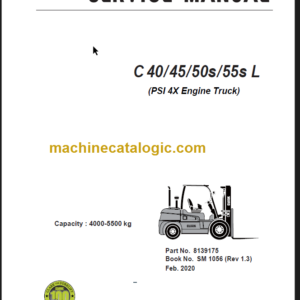 CLARK C40 45 50S 55L SERVICE MANUAL