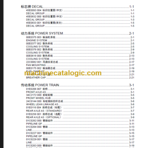 LIUGONG CLG422 PARTS MANUAL