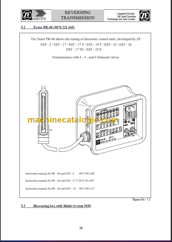 4WG258 Transmission Operation Manual