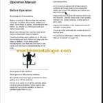 CLG877III OPERATION MANUAL