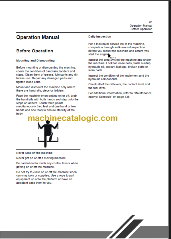 CLG877III OPERATION MANUAL