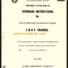 CLARK SMDP Trainers OVERHAUL INSTRUCTIONS