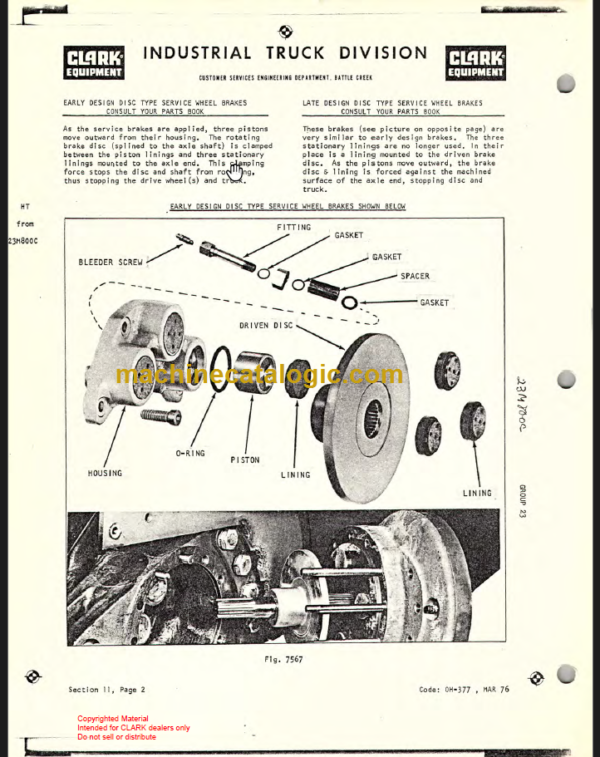 CLARK SMDP Trainers OVERHAUL INSTRUCTIONS