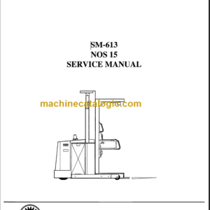 CLARK NOS 15 SERVICE MANUAL