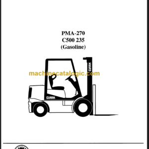 CLARK C500 235 Planned Maint & Adj Manuals8