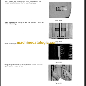 CLARK C500 235 Planned Maint & Adj Manuals