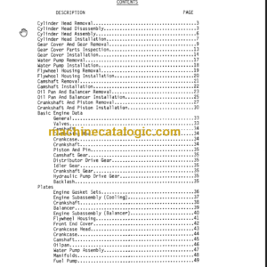 CLARK C500 915 OVERHAUL MANUAL