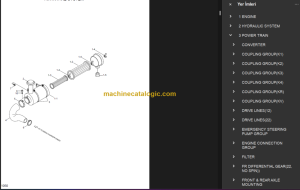 HYUNDAI HL730TM-3 WHEEL LOADER PARTS MANUAL